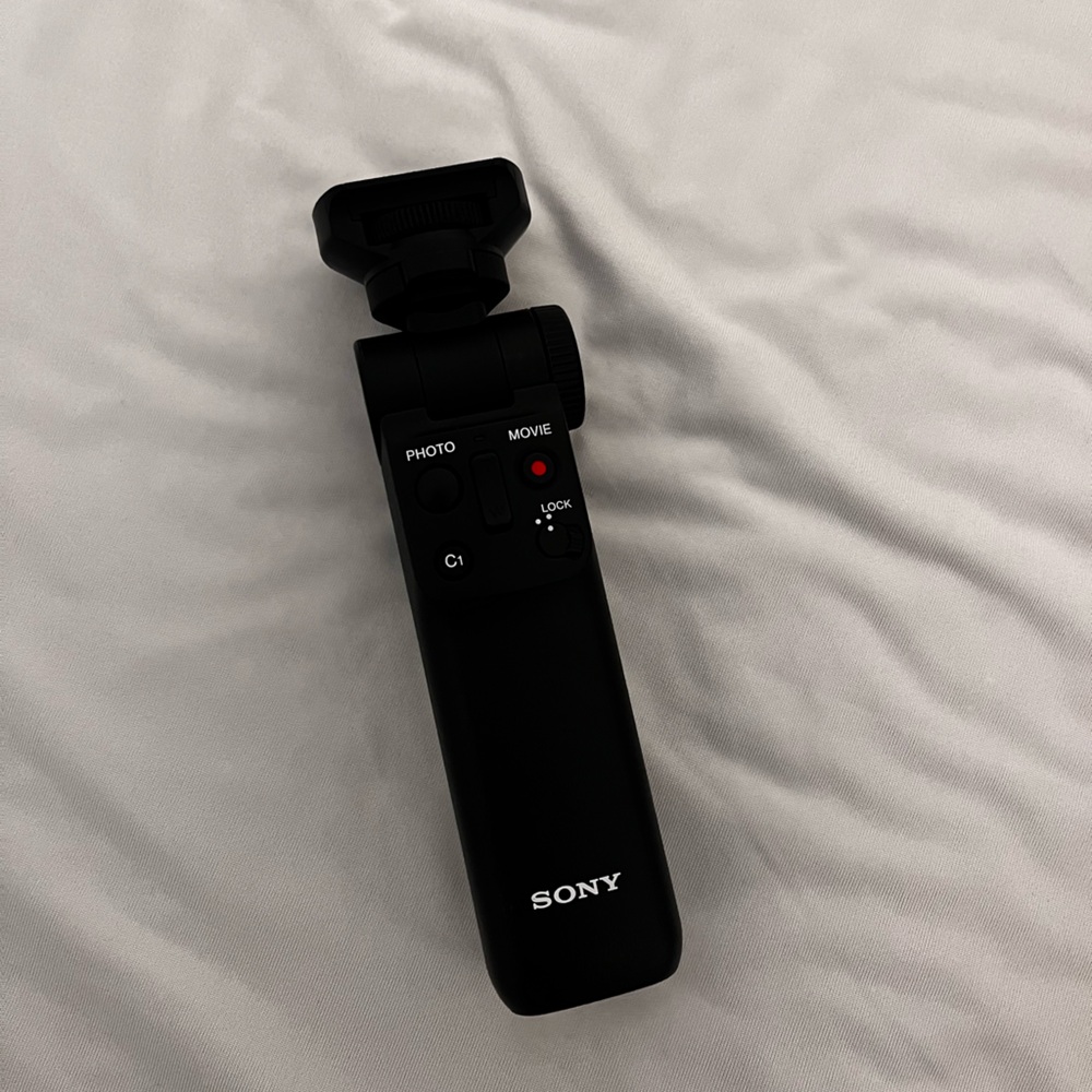 Black Sony camera gimbal/ tripod #Sony